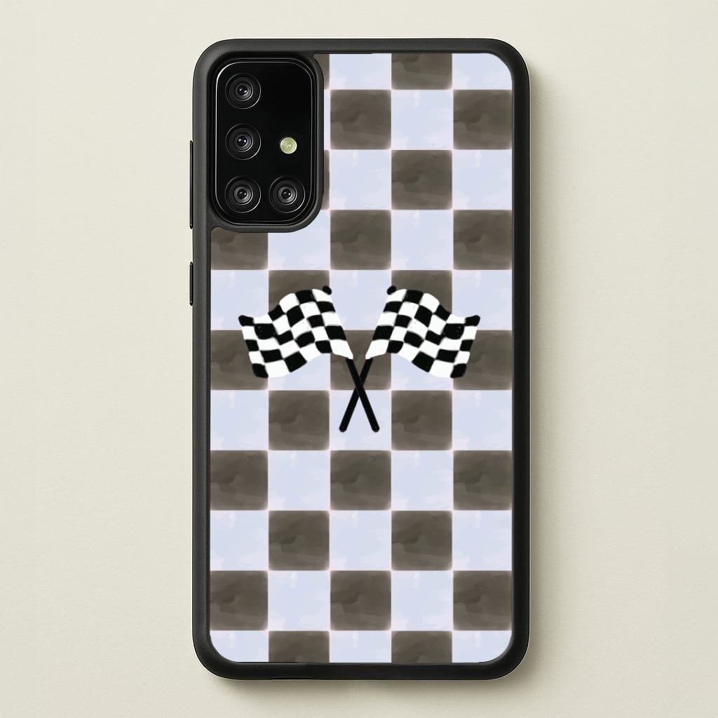 Blueberry Final Flag Phone Case - Galaxy A71