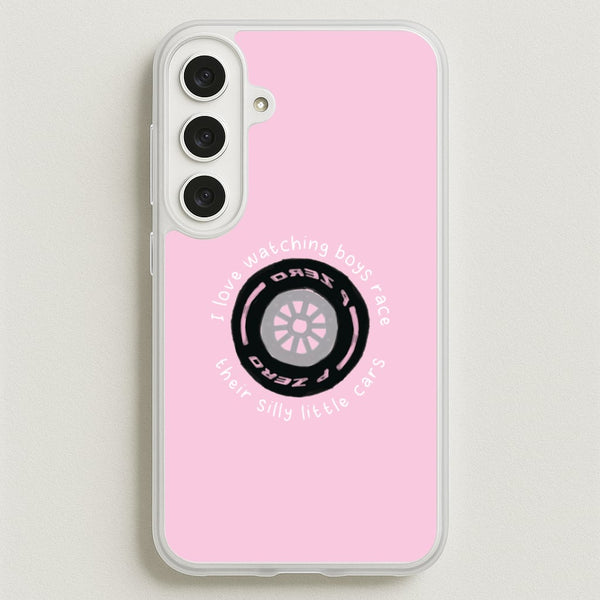 Boys And Their Silly Little Cars Phone Case - Galaxy S25FE