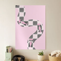 Checkered Track Poster