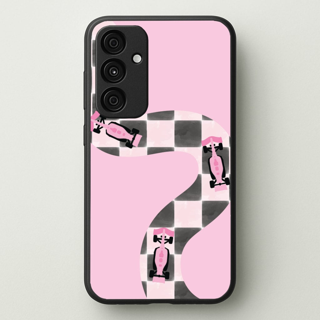 Checkered Track Phone Case - Galaxy A55