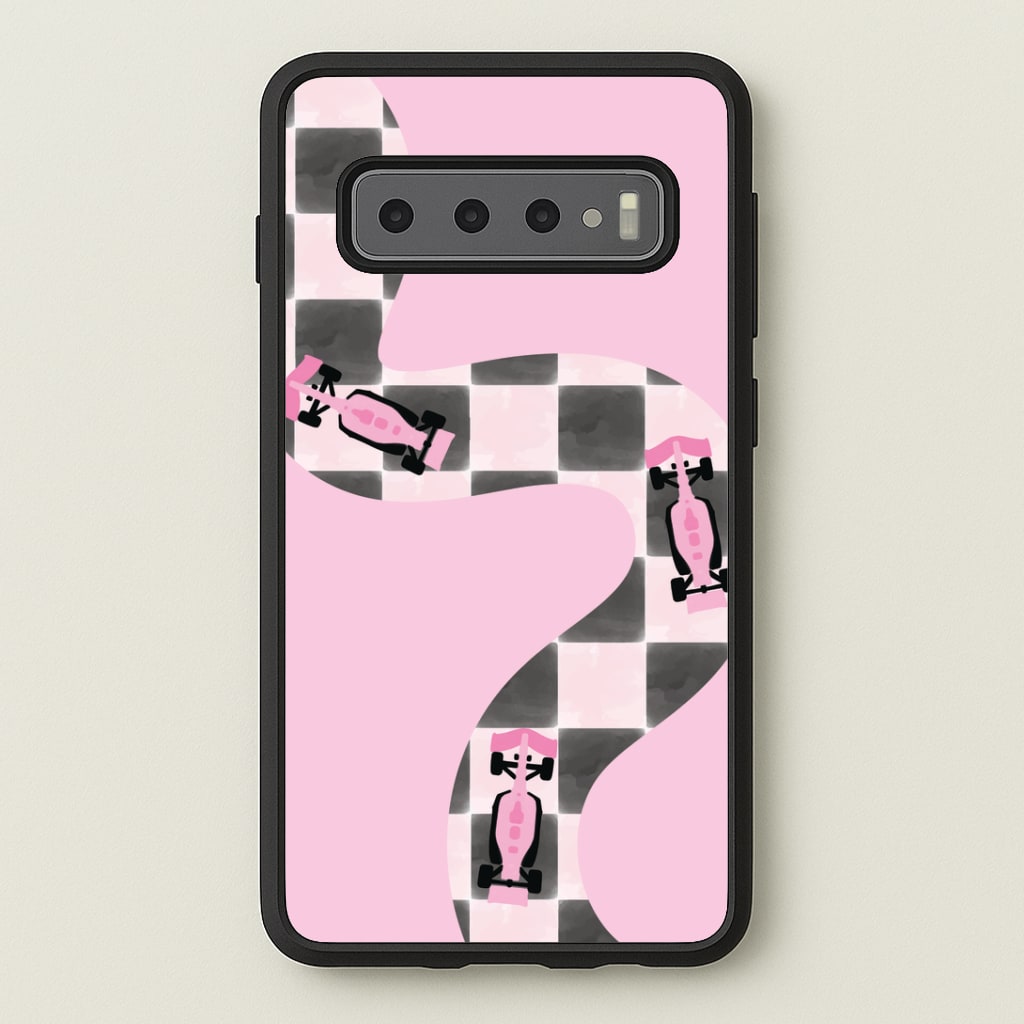 Checkered Track Phone Case - Galaxy S10