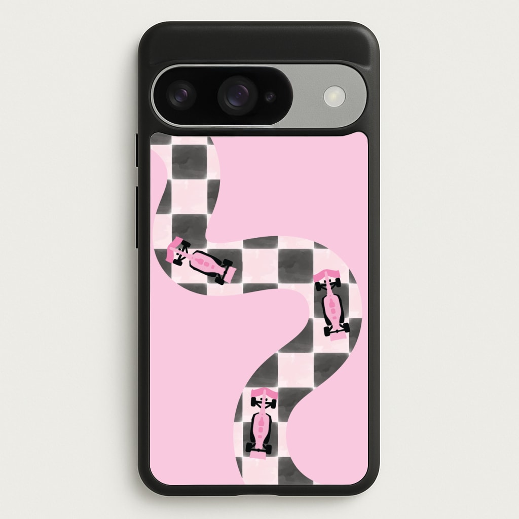 Checkered Track Phone Case - Google Pixel 10 / 10 Pro