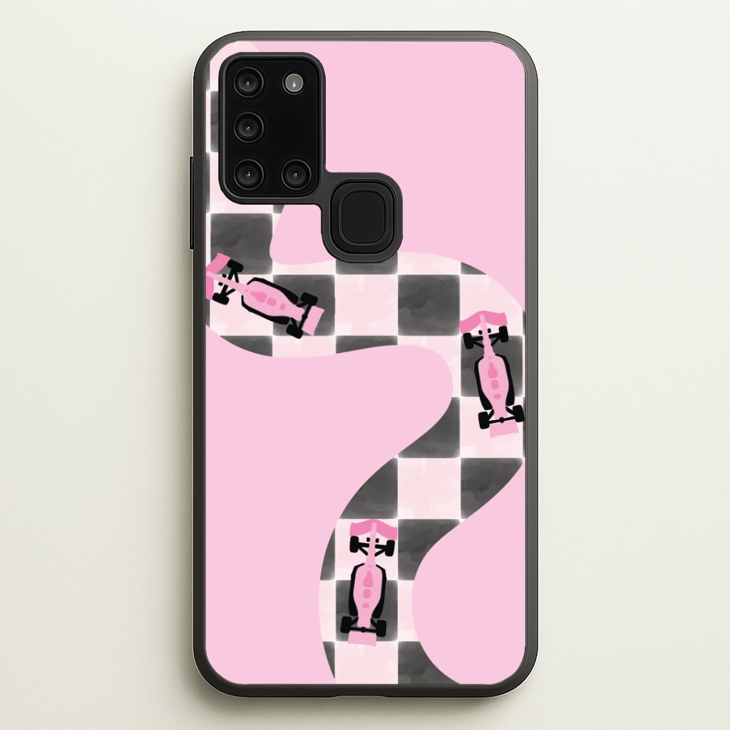 Checkered Track Phone Case - Galaxy A21s