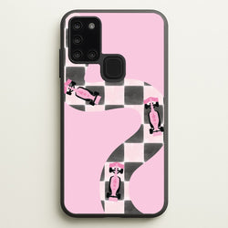 Checkered Track Phone Case - Galaxy A21s