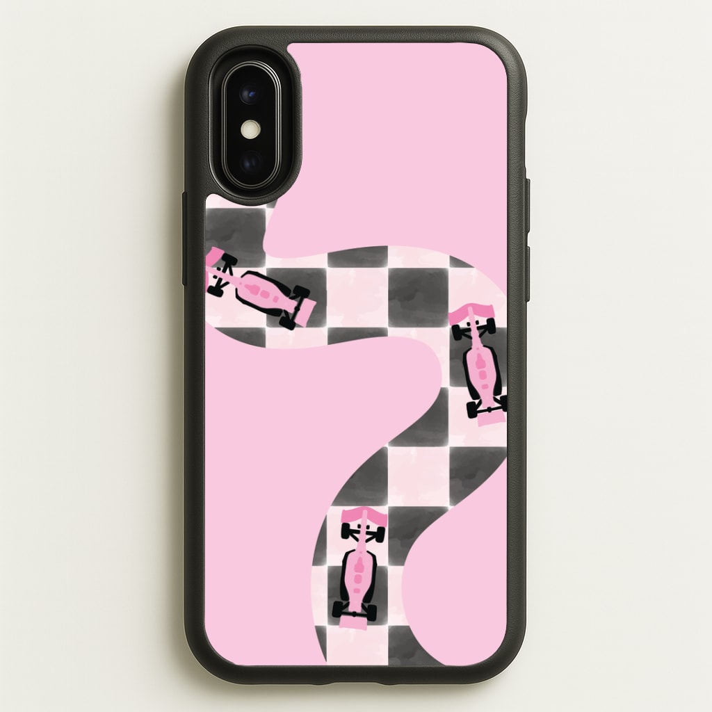 Checkered Track Phone Case - iPhone X / XS