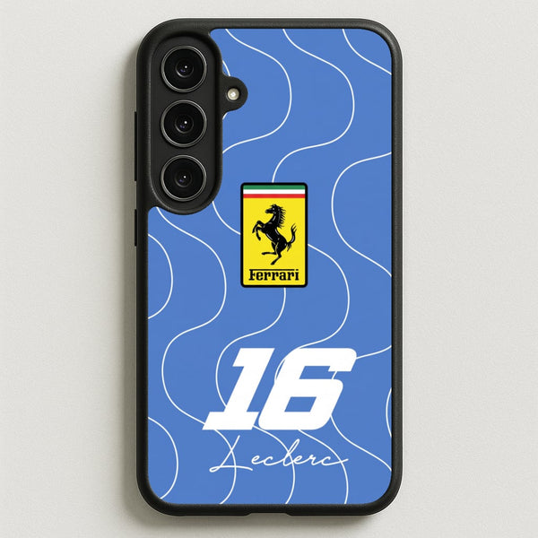Blue 16 - Charles Leclerc Phone Case - Galaxy S25FE / Standard