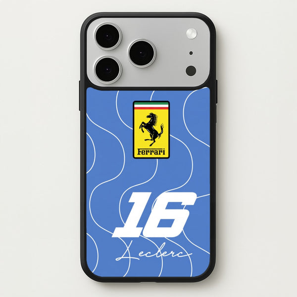 Blue 16 - Charles Leclerc Phone Case - iPhone 17 Pro / Standard