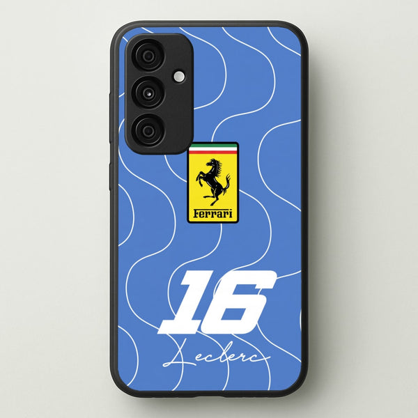 Blue 16 - Charles Leclerc Phone Case - Galaxy A55 / Standard