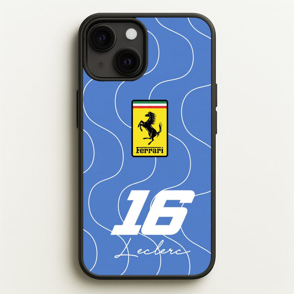 Blue 16 - Charles Leclerc Phone Case - iPhone 13 / Standard