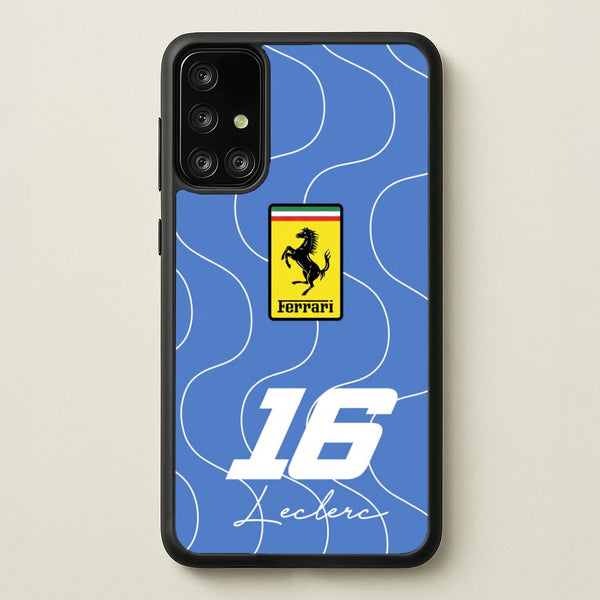 Blue 16 - Charles Leclerc Phone Case - Galaxy A71 / Standard