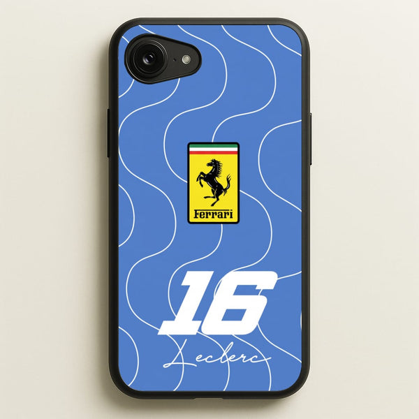 Blue 16 - Charles Leclerc Phone Case - iPhone 17e / Standard