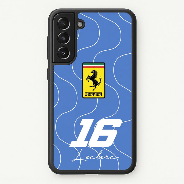Blue 16 - Charles Leclerc Phone Case - Galaxy S21FE / Standard