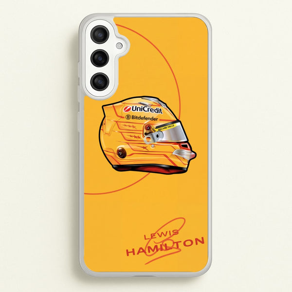 Lewis Hamilton Yellow Helmet Phone Case - Galaxy A36 / Standard
