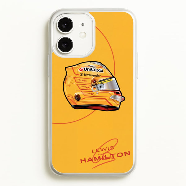 Lewis Hamilton Yellow Helmet Phone Case - iPhone 11 / Standard