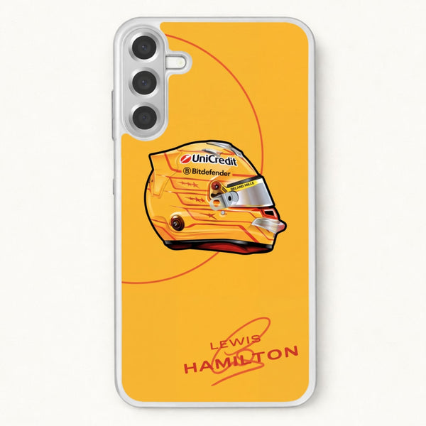 Lewis Hamilton Yellow Helmet Phone Case - Galaxy A17 / Standard