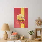 Red & Yellow 44 Helmet - Hamilton Poster 2