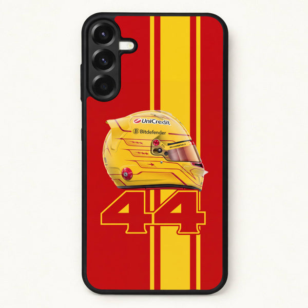 Red & Yellow 44 Helmet - Lewis Hamilton Phone Case - Galaxy A17 / Standard