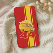 Red & Yellow 44 Helmet - Hamilton Flip / Wallet Phone Case 5