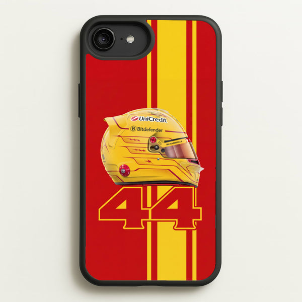Red & Yellow 44 Helmet - Lewis Hamilton Phone Case - iPhone 6 Plus / 7 Plus / 8 Plus / Standard