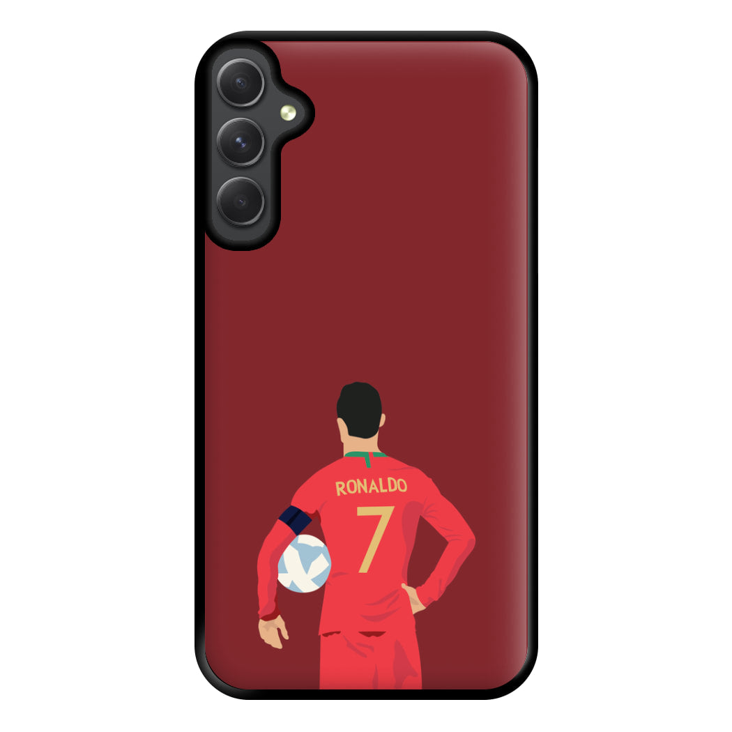 Ronaldo - Football Phone Case for Galaxy A34