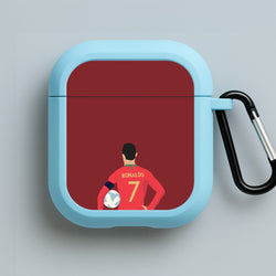 Ronaldo - Football Blue AirPods Case
