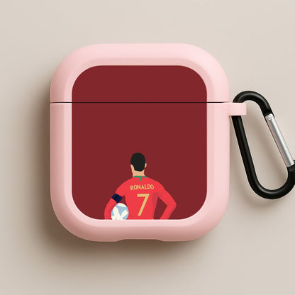 Ronaldo - Football Pink AirPods Case