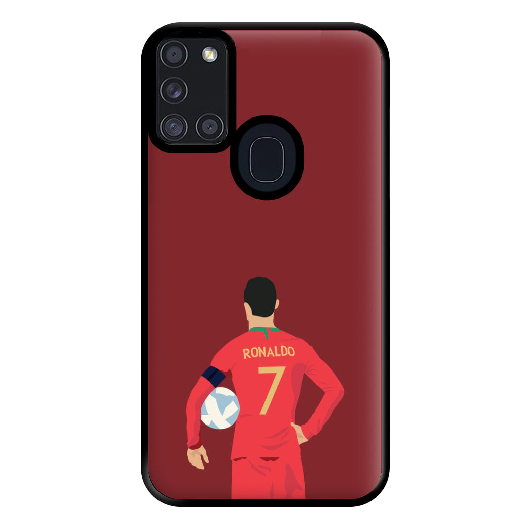 Ronaldo - Football Phone Case for Galaxy A21s