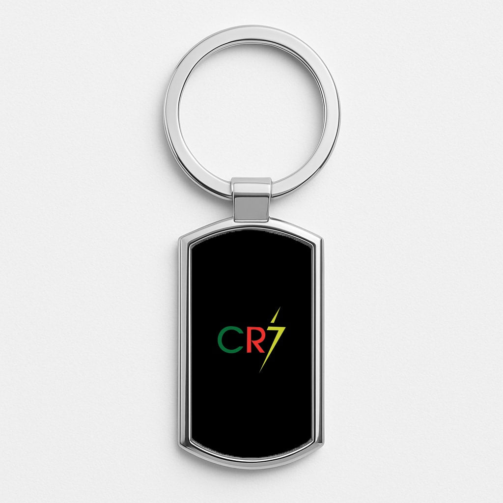 CR7 - Football Silver Keyring