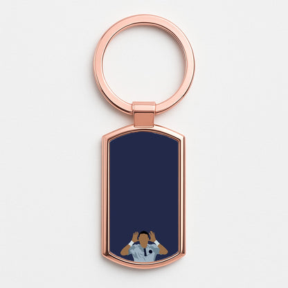 Neymar - Football Rose Gold Keyring