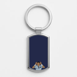 Neymar - Football Silver Keyring