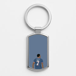 Mbappe - Football Silver Keyring