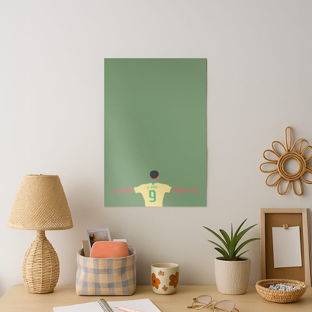 Jesus - Football Art Print