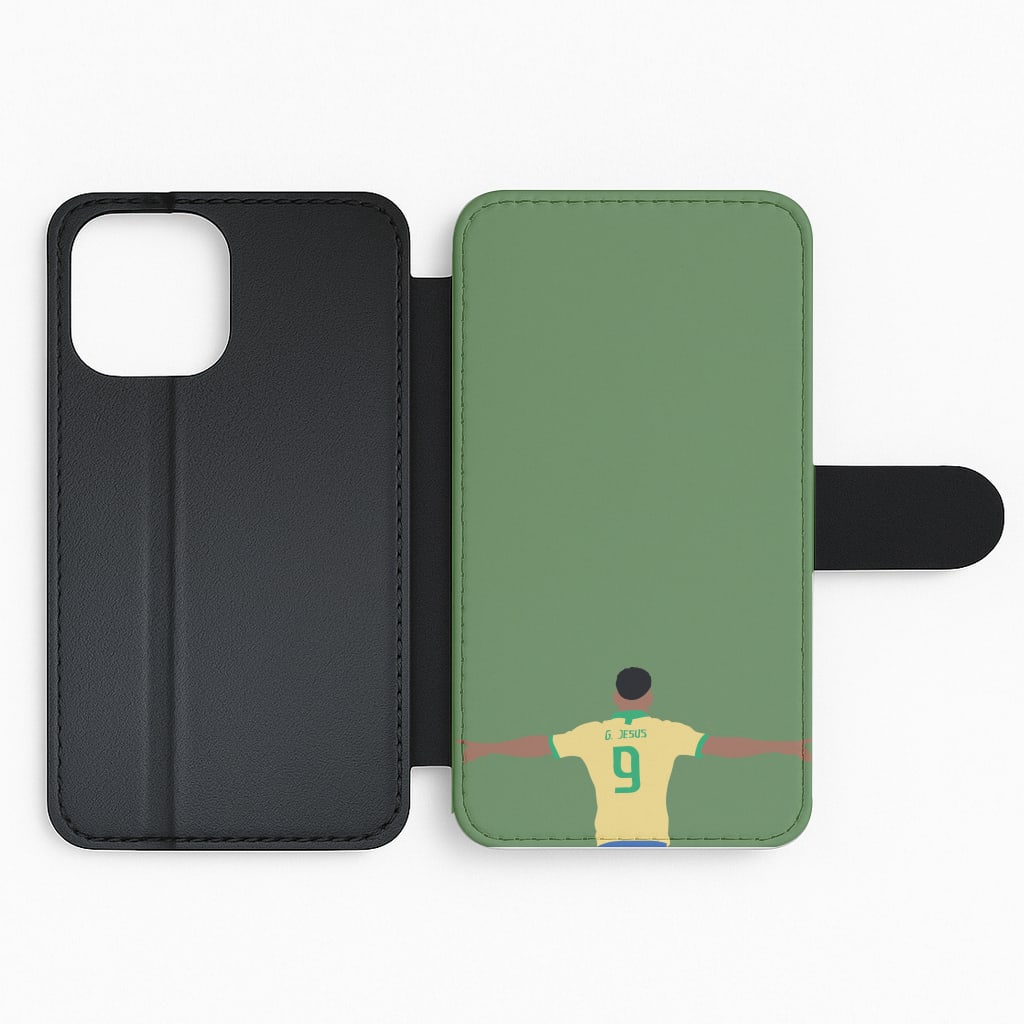Jesus - Football Flip Phone Case
