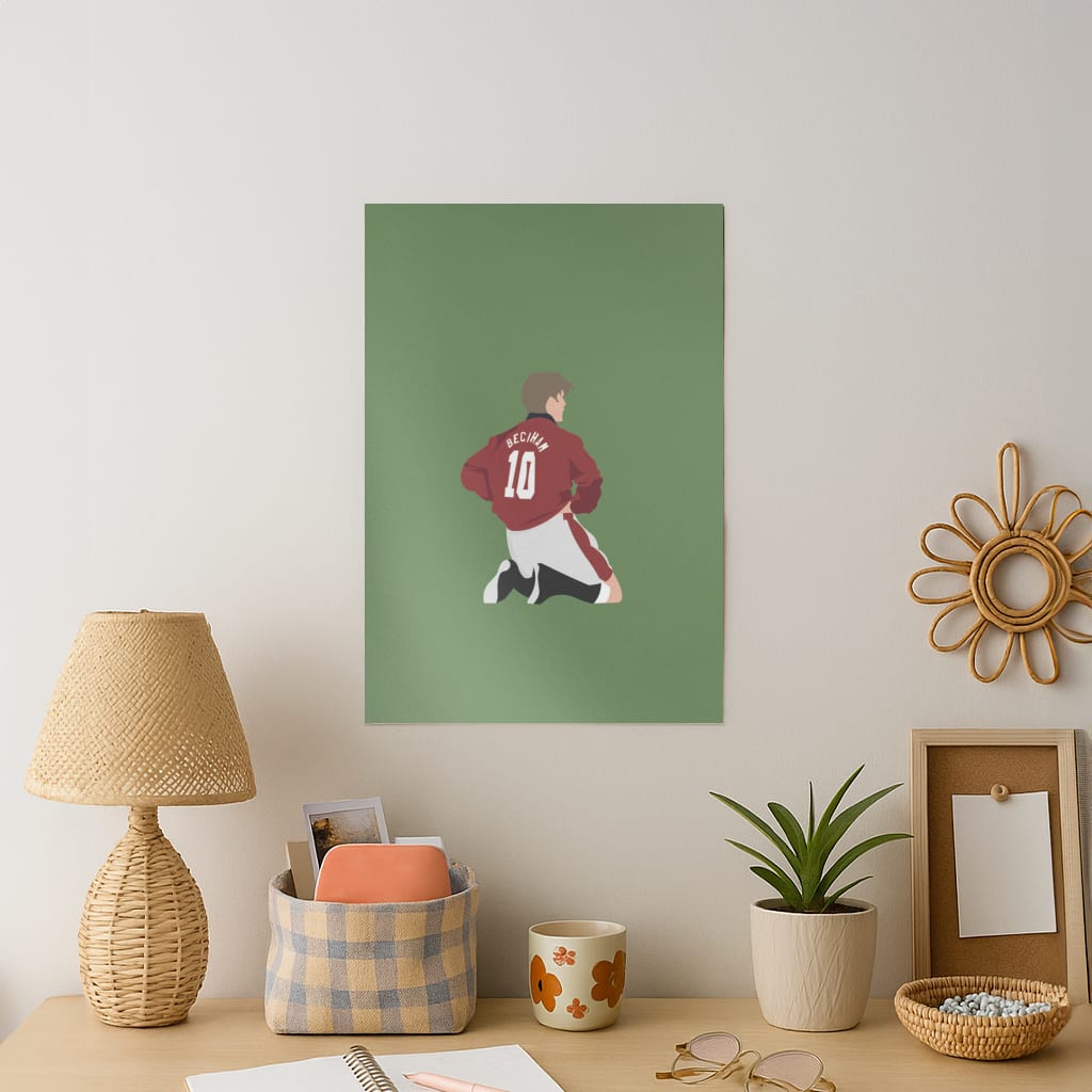 Beckham - Football Art Print