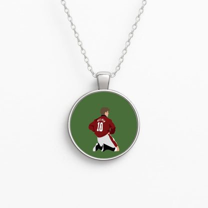 Beckham - Football Circle Necklace