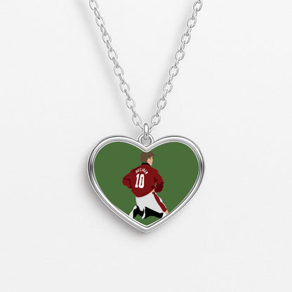 Beckham - Football Heart Necklace