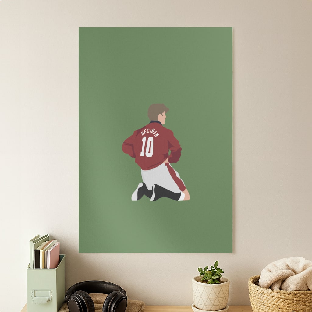 Beckham - Football Poster