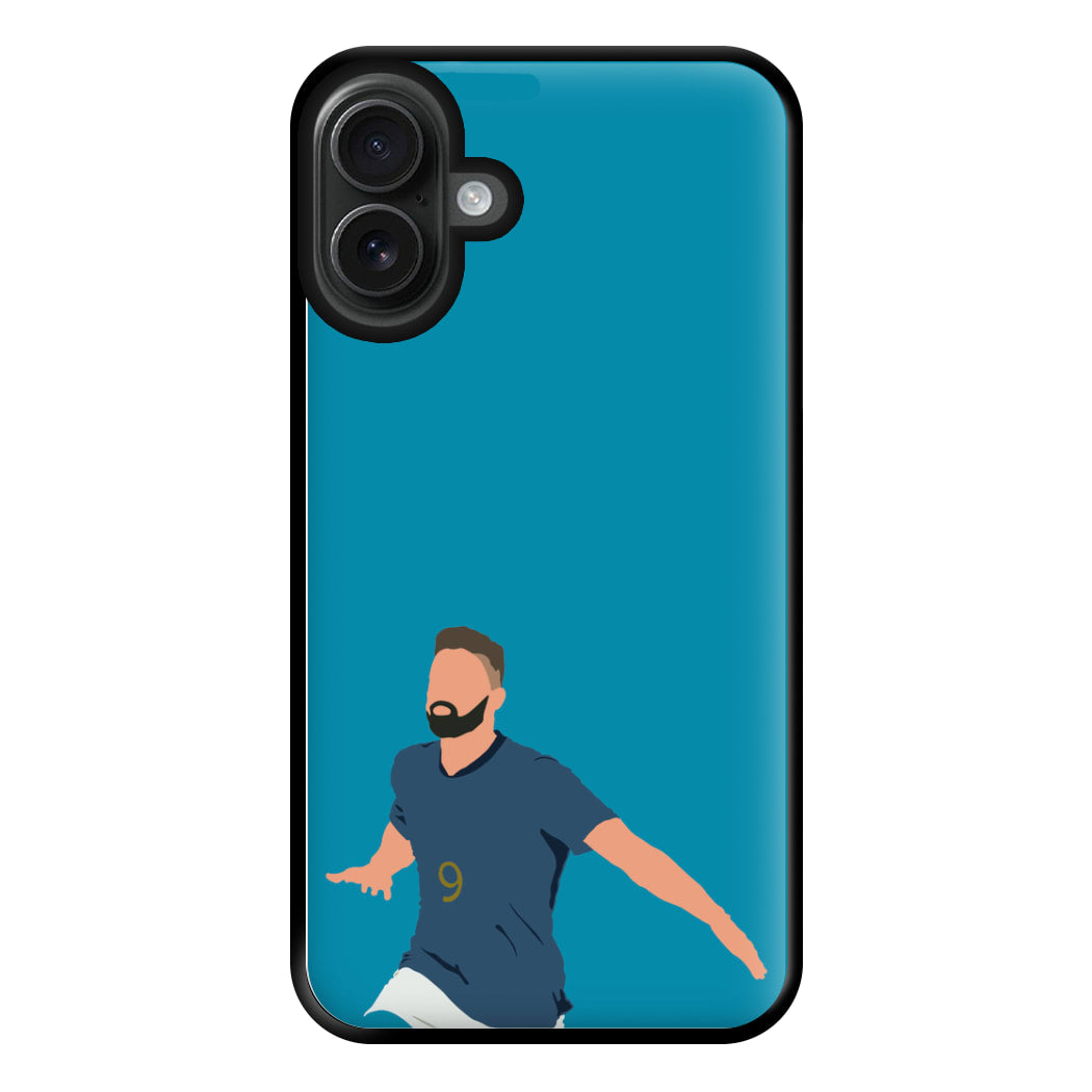 Giroud - Football Phone Case for iPhone 16 Plus