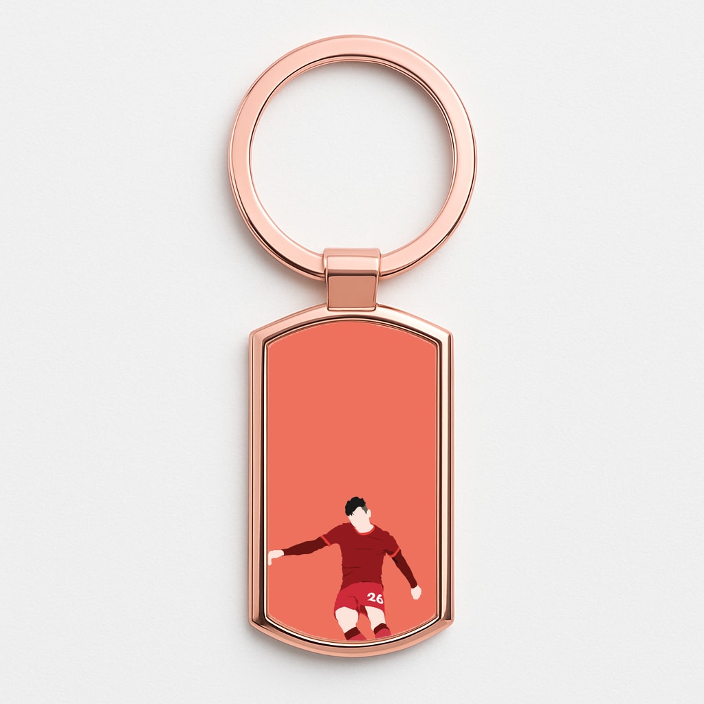 Robertson - Football Rose Gold Keyring