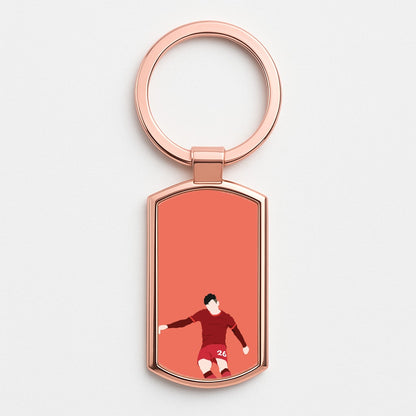 Robertson - Football Rose Gold Keyring