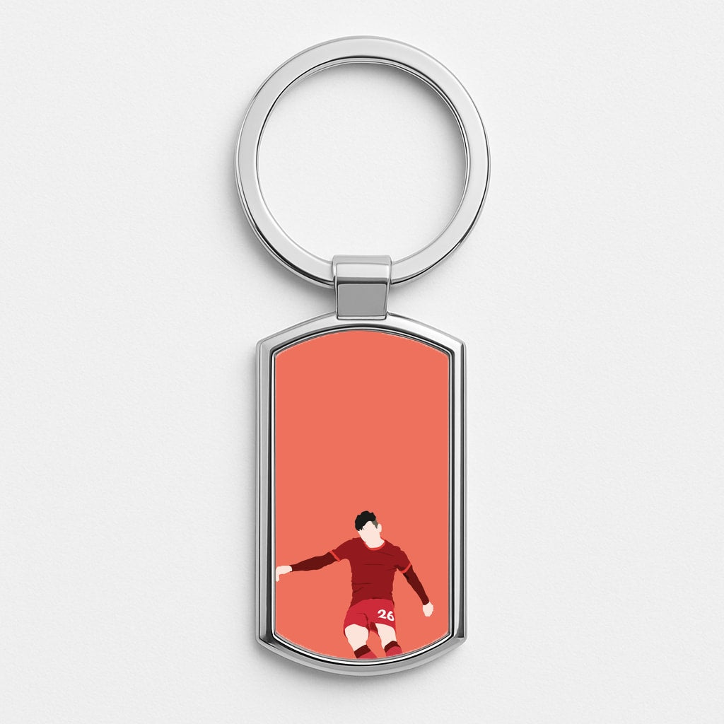 Robertson - Football Silver Keyring