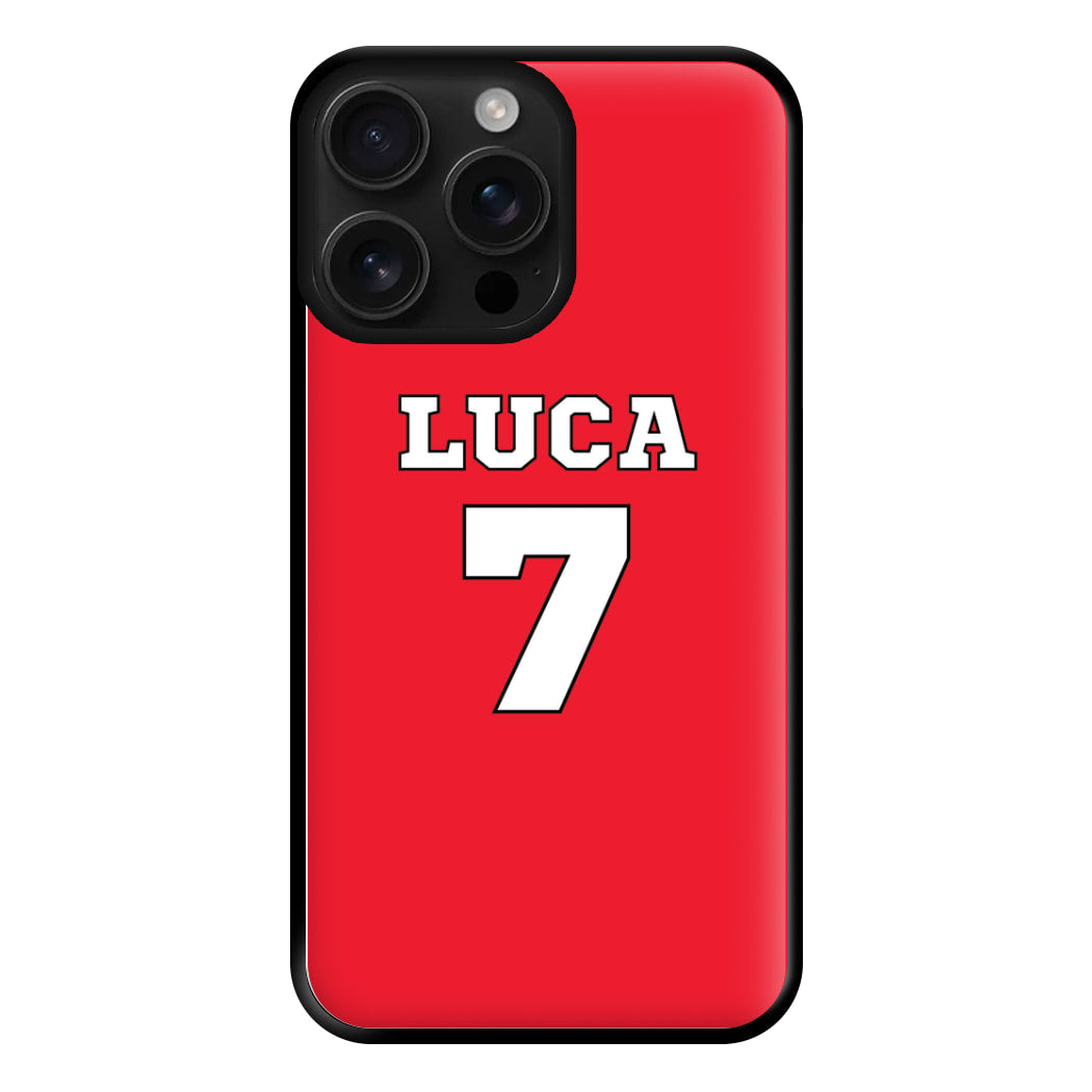 Red - Personalised Football Phone Case