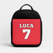 Red - Personalised Football   Lunchbox 1