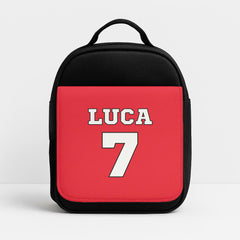 Red - Personalised Football   Lunchbox