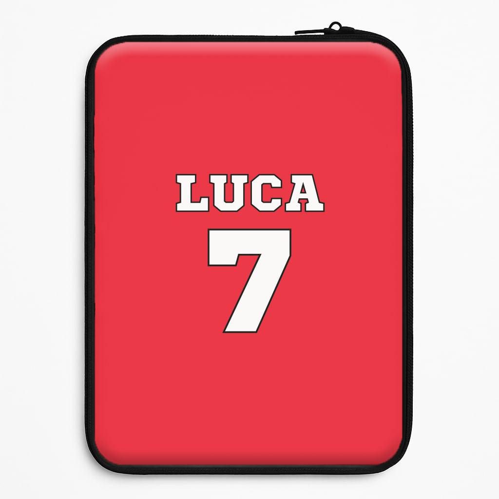 Red - Personalised Football   Laptop Sleeve