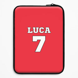 Red - Personalised Football   Universal Laptop Sleeve
