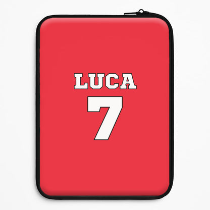 Red - Personalised Football   Universal Laptop Sleeve