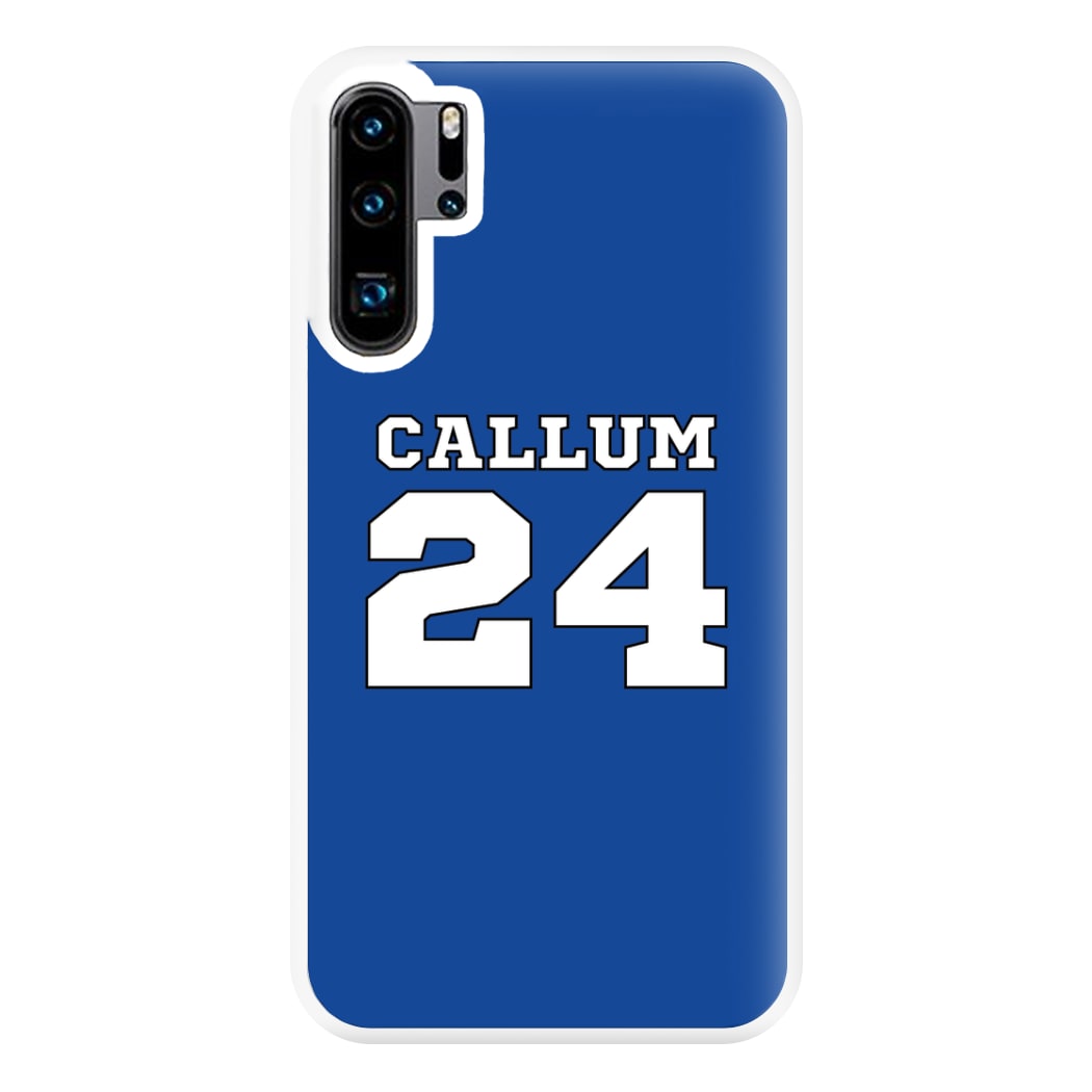 Dark Blue - Personalised Football Phone Case for Huawei P30 Pro