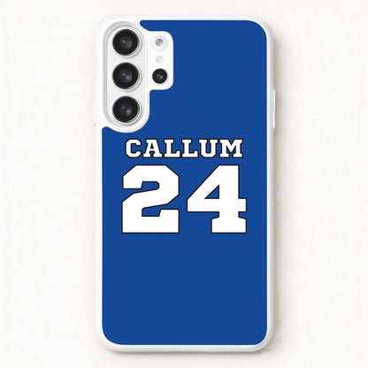 Dark Blue - Personalised Football Phone Case for Galaxy S26 Ultra