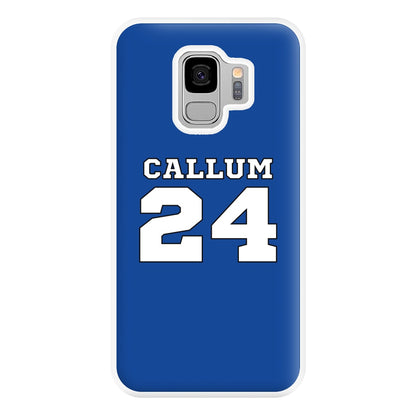 Dark Blue - Personalised Football Phone Case for Galaxy S9 Plus